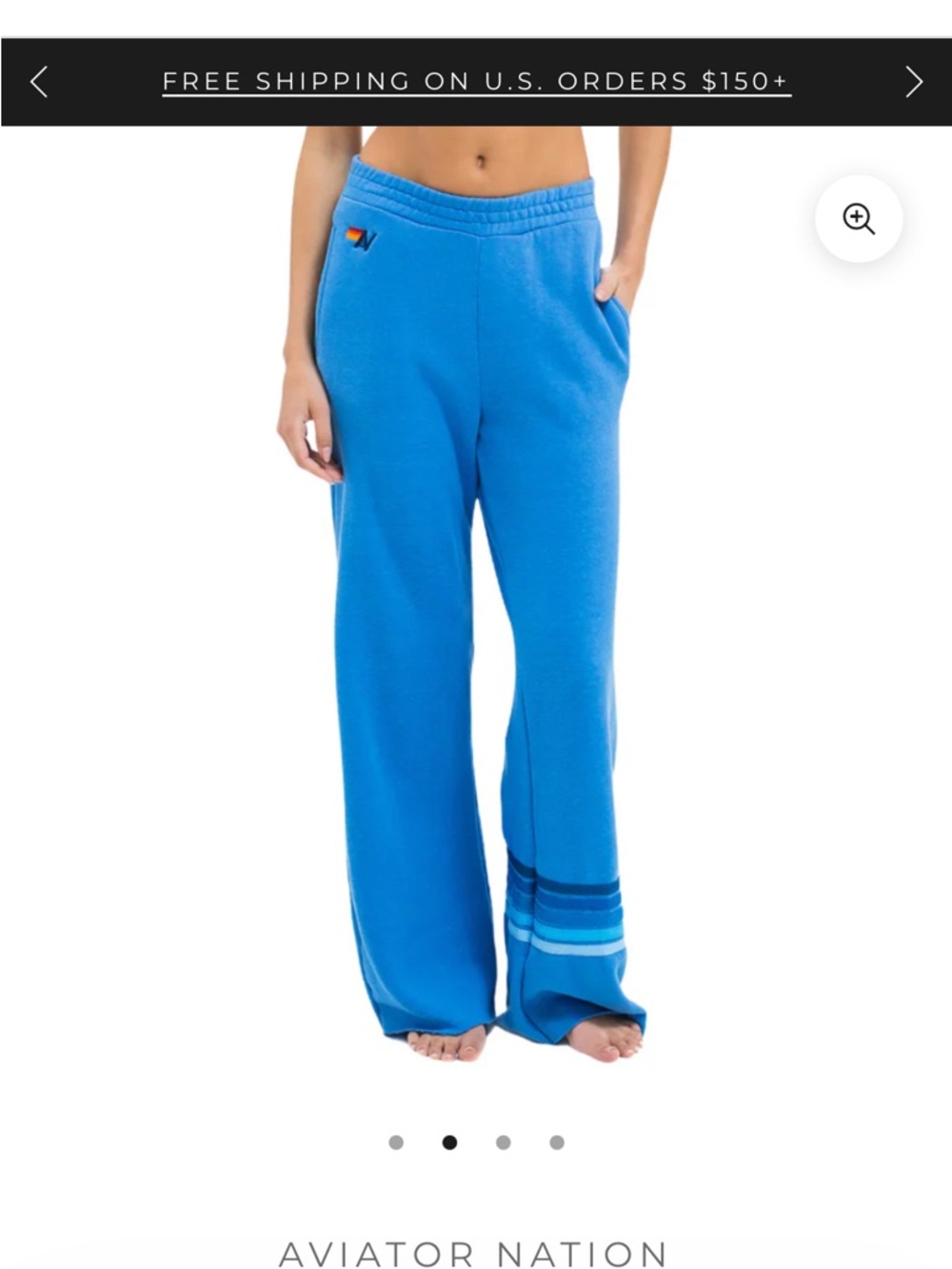Aviator nation Rugby wide leg pants